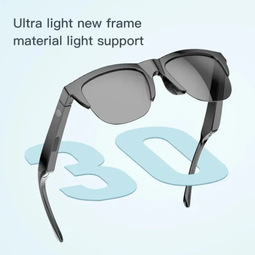Audio Music Bluetooth - Okulary przeciwsłoneczne Bluetooth z otwartymi uszami,