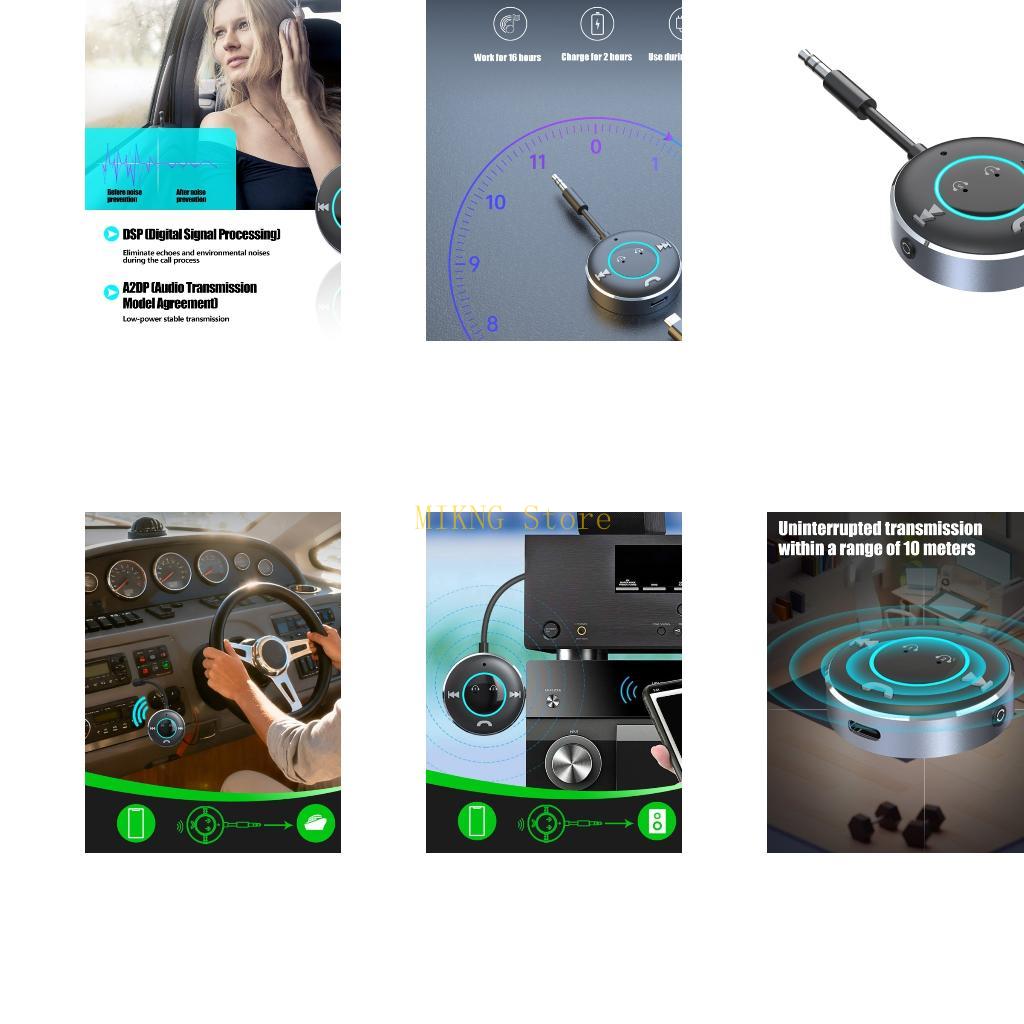 Audio Music Best - Adapter bezprzewodowy zgodny z Przenośny adapter