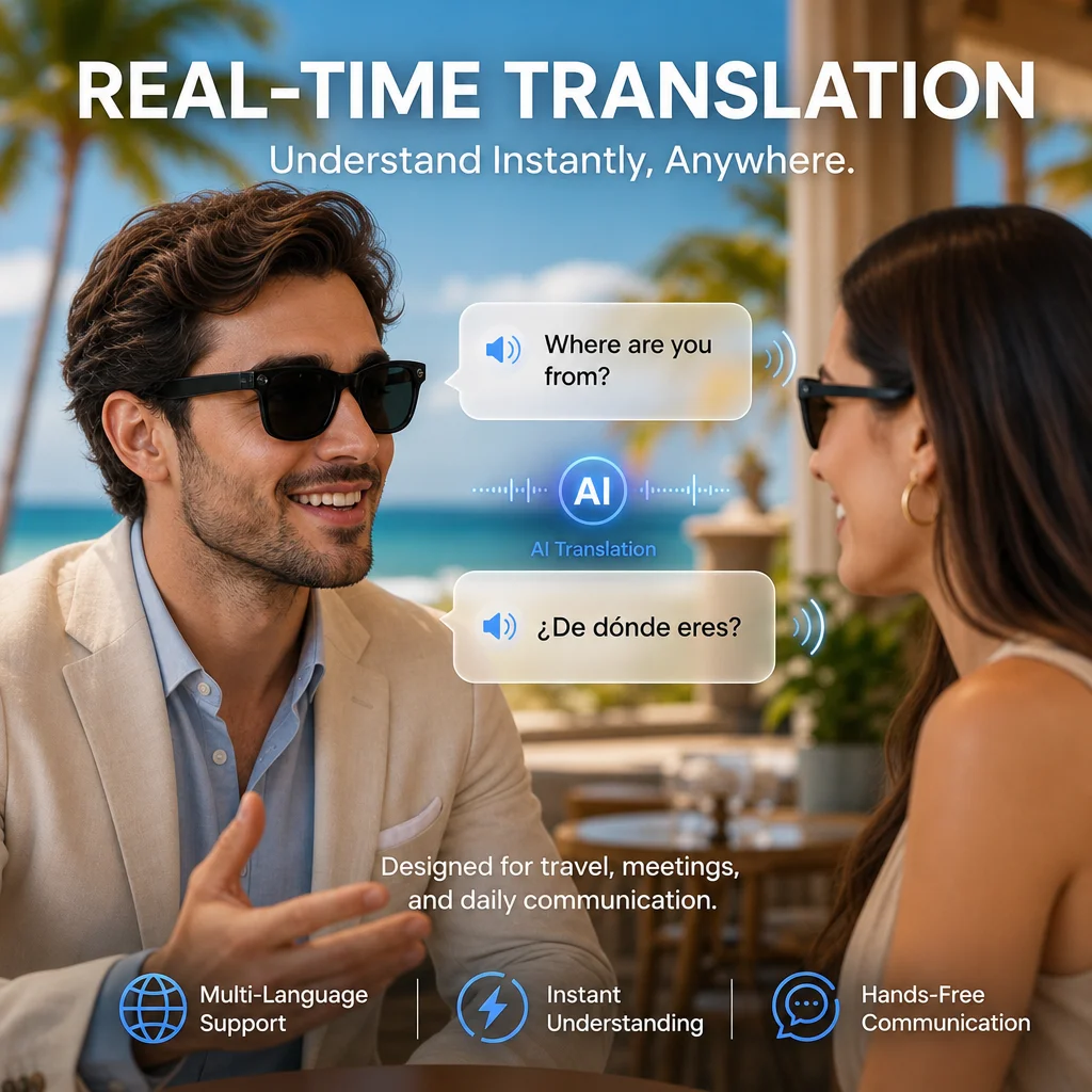 Nowe okulary z kamerą AI 2026, – Audio Music Bluetooth recenzja i cena