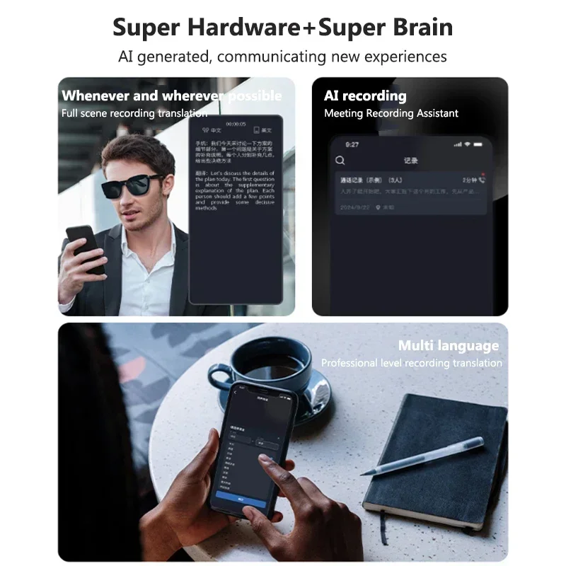 Okulary do tłumaczeń AI, intel – Audio Music Bluetooth recenzja i cena