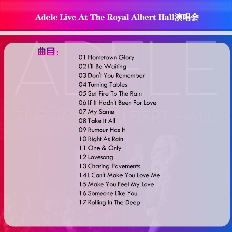 Płyta CD z muzyką Adele Live A – Audio Music To Lyrics recenzja i cena