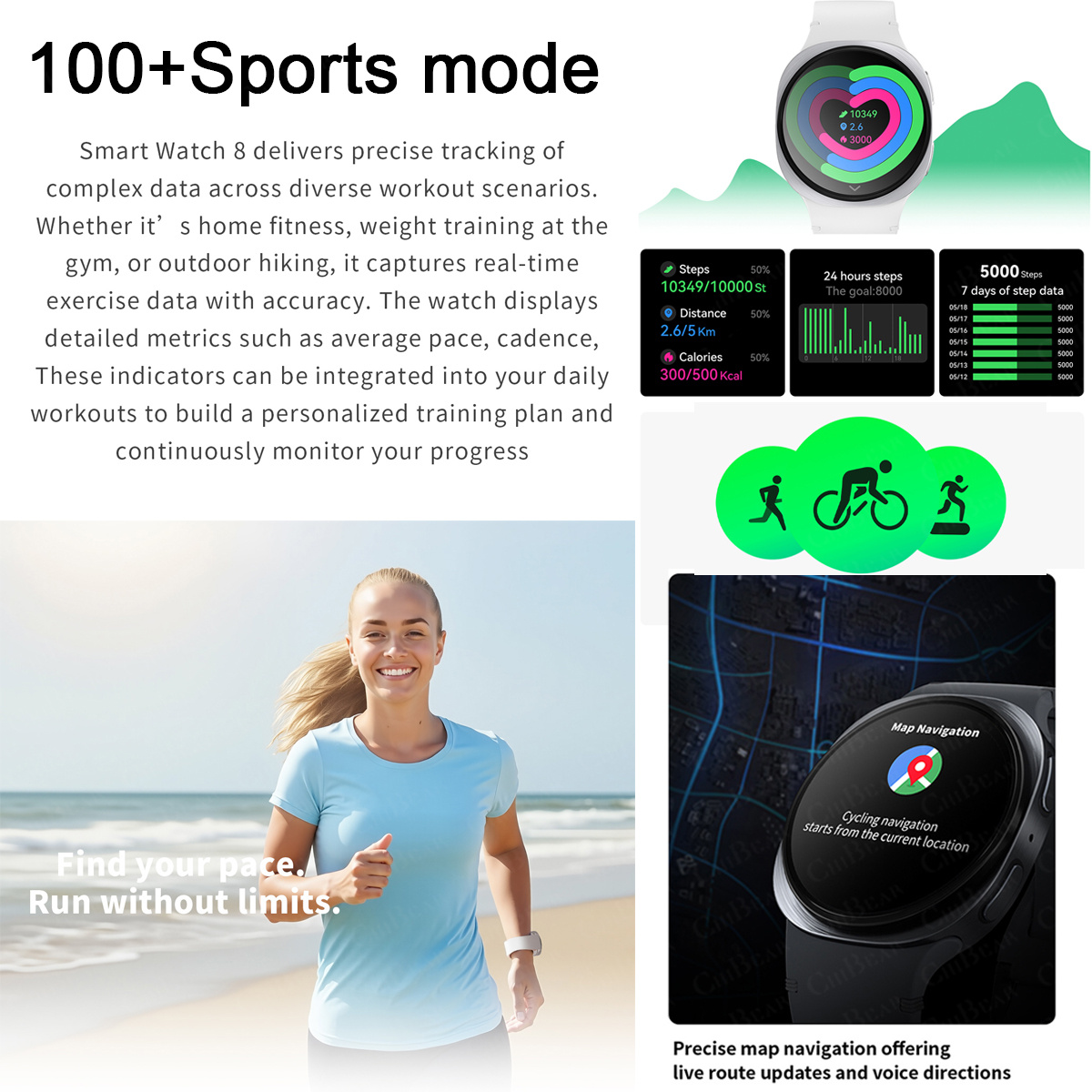 Nowe smartwatche 2026 8 Mini G – Audio Music Light recenzja i cena
