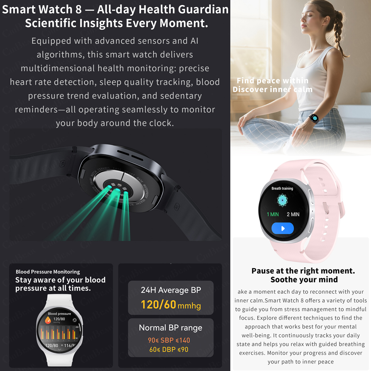 Nowe smartwatche 2026 8 Mini G – Audio Music Light recenzja i cena