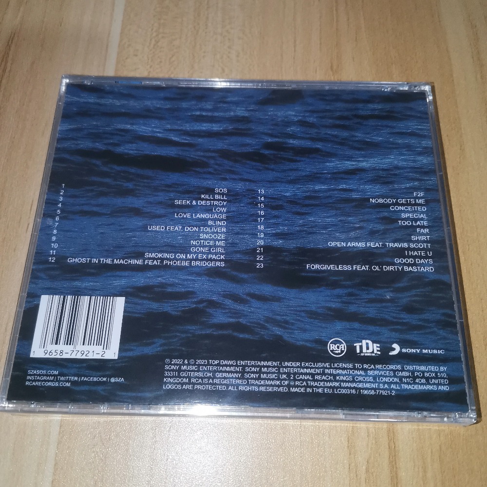SZA SOS CD R&B Pop Soul Music  – Music Song Audio recenzja i cena