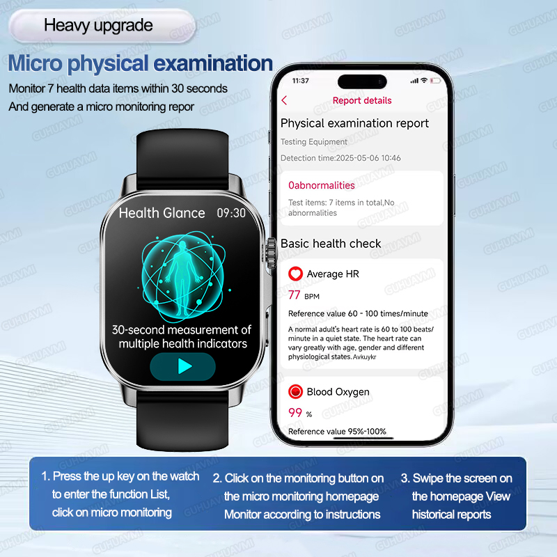 Nowy męski smartwatch do diagn – Audio Music Light recenzja i cena