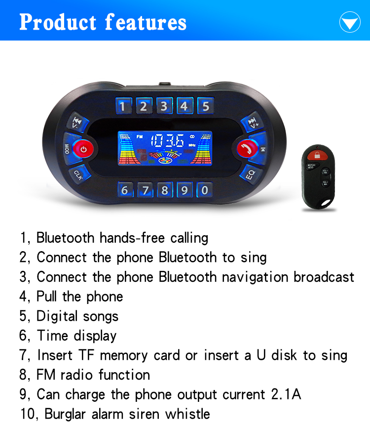 MT730 motocyklowy głośnik Blue – Audio Music App recenzja i cena