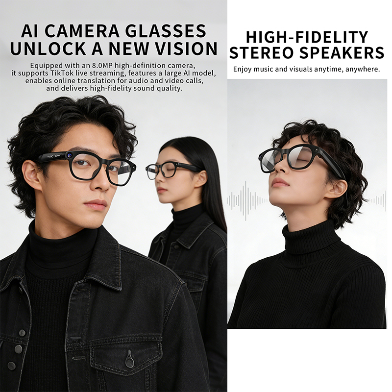 Inteligentne okulary 2026, 800 – Audio Music Bluetooth recenzja i cena