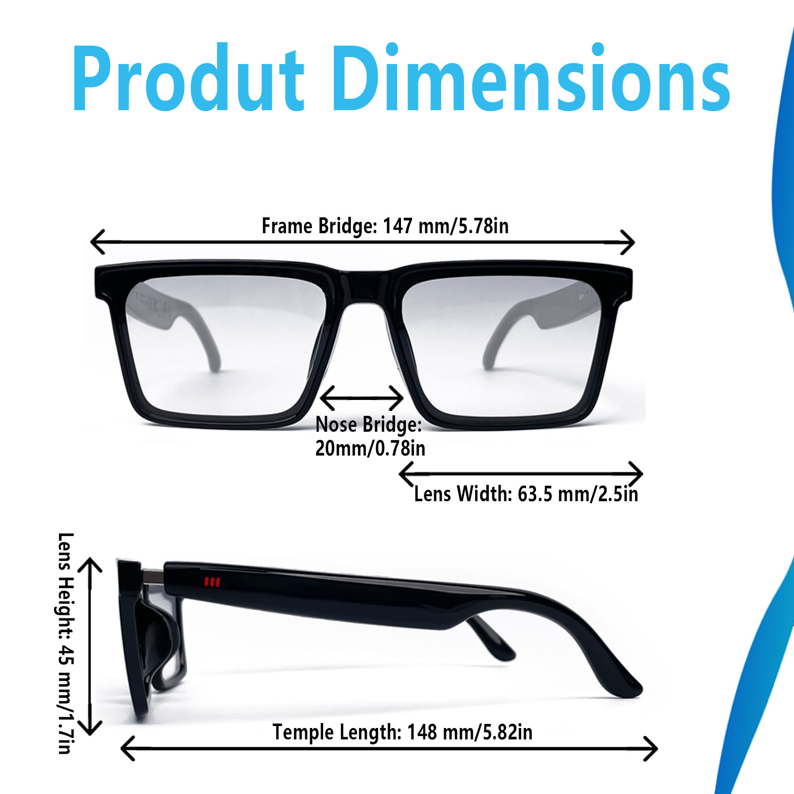 Inteligentne okulary audio z f – Audio Music Bluetooth recenzja i cena
