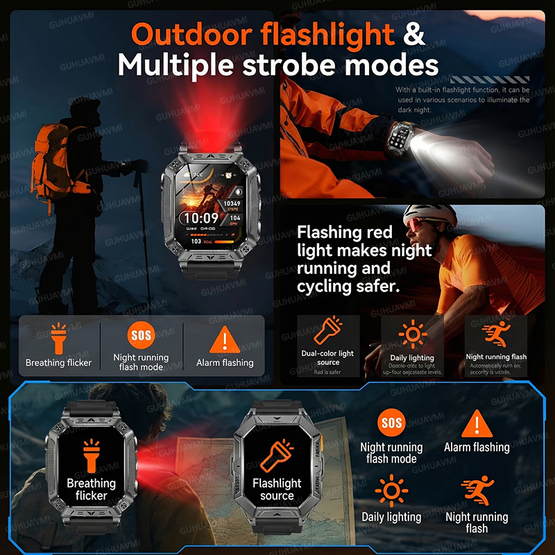 TANK Military 1400mAh Smartwat – Audio Music Light recenzja i cena