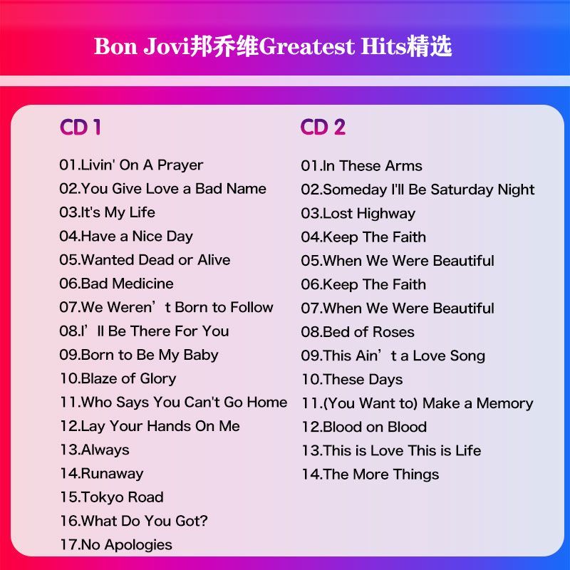 Bon Jovi Greatest Hits Collect – Audio Music To Lyrics recenzja i cena