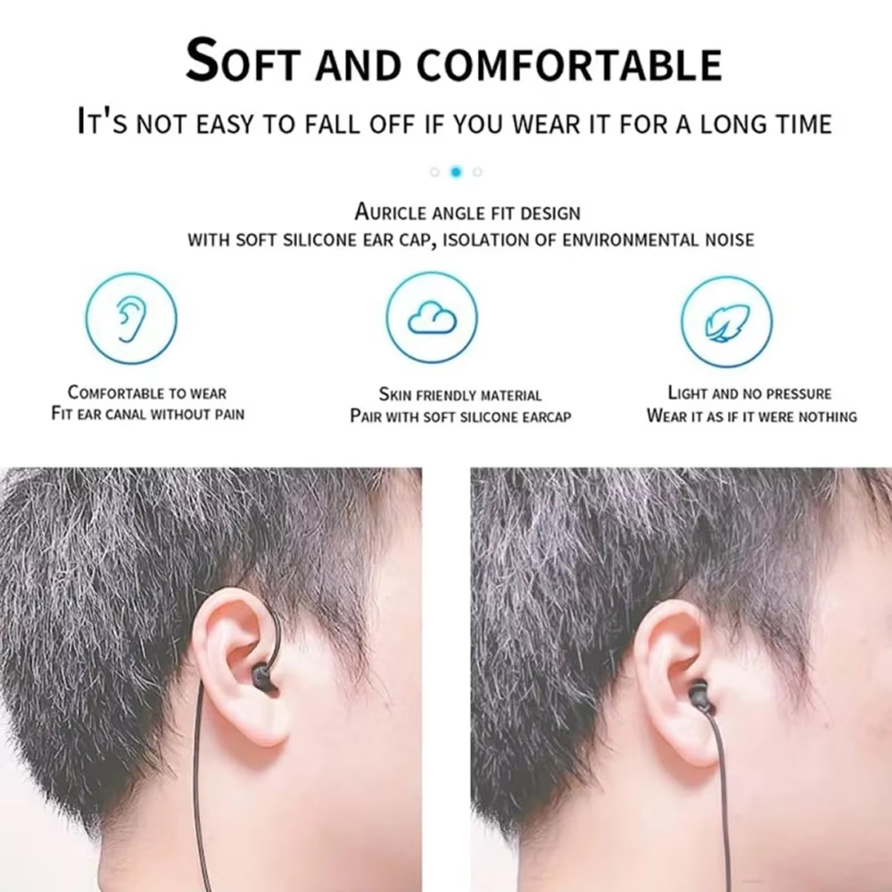 Krótkie słuchawki przewodowe 3 – Audio Music Bluetooth recenzja i cena