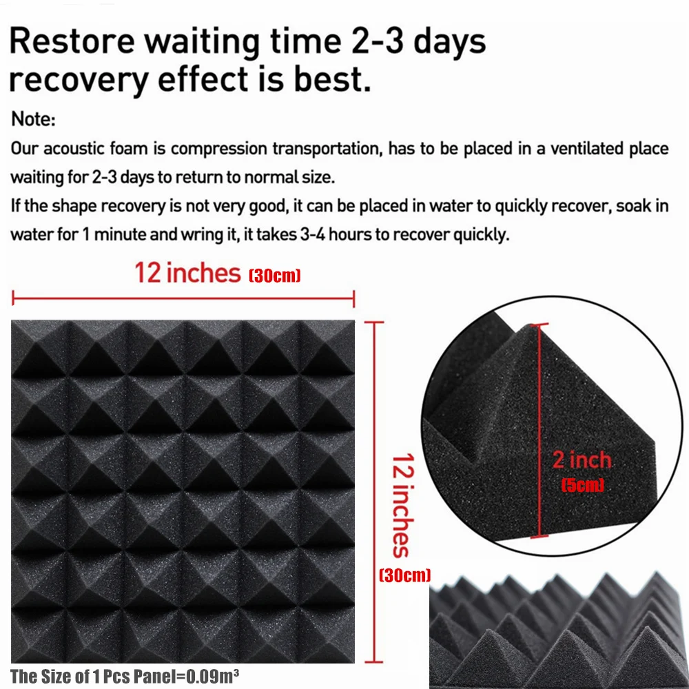 12/24 sztuki 30x30x5cm panele  – Studio Monitor Speaker recenzja i cena