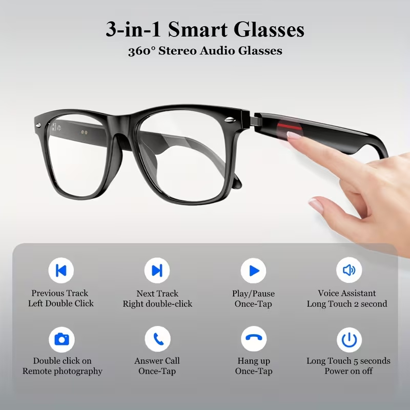 Inteligentne okulary KOIPSSE d – Audio Music Bluetooth recenzja i cena